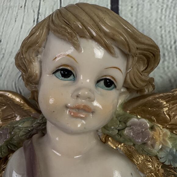 Touch of Class Porcelain Like Angels Wall Figurine Set 10" 2 Piece - Picture 2 of 8